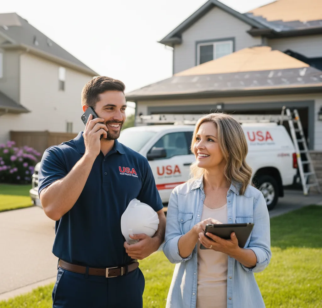 USA Roof Repair Experts customer support in Lamont